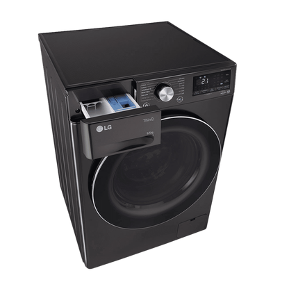 LG 9/5 kg 5 Star Fully Automatic Front Load Washer Dryer(FHD0905STB.ABLQEIL, In-built Heater, Black)