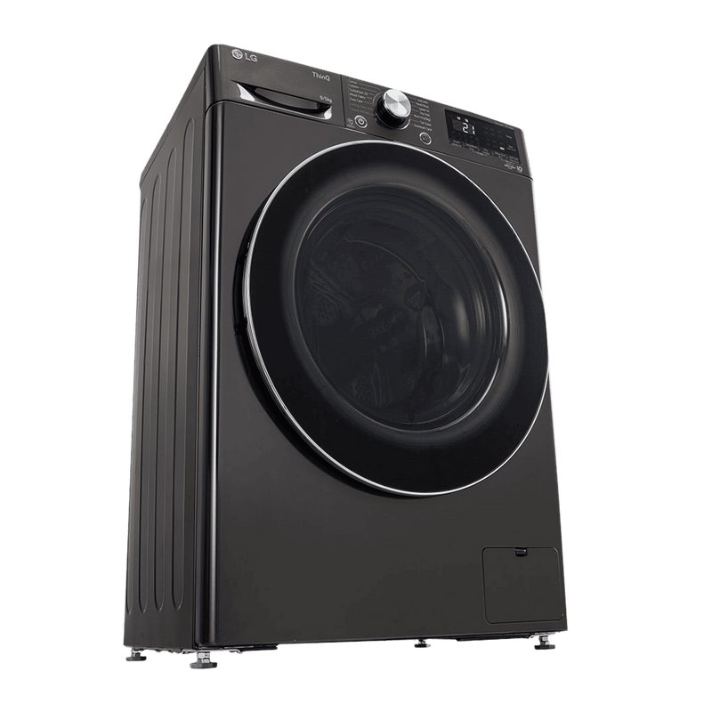 LG 9/5 kg 5 Star Fully Automatic Front Load Washer Dryer(FHD0905STB.ABLQEIL, In-built Heater, Black)