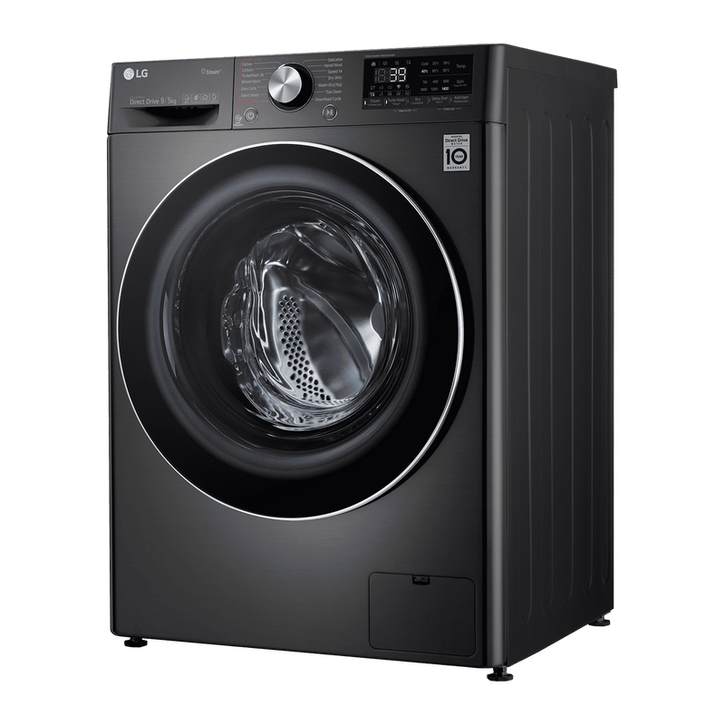 LG 9/5 kg 5 Star Fully Automatic Front Load Washer Dryer(FHD0905STB.ABLQEIL, In-built Heater, Black)