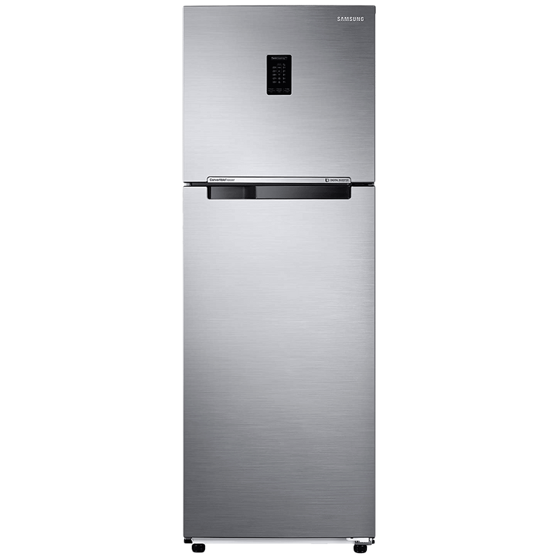 SAMSUNG 322 Litres 2 Star Frost Free Double Door Convertible Refrigerator with Twin Cooling Plus Technology (RT37C4522S8/HL, Elegant Inox)