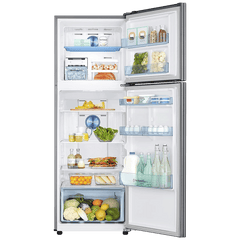SAMSUNG 322 Litres 2 Star Frost Free Double Door Convertible Refrigerator with Twin Cooling Plus Technology (RT37C4522S8/HL, Elegant Inox)