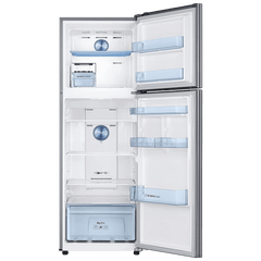 SAMSUNG 322 Litres 2 Star Frost Free Double Door Convertible Refrigerator with Twin Cooling Plus Technology (RT37C4522S8/HL, Elegant Inox)