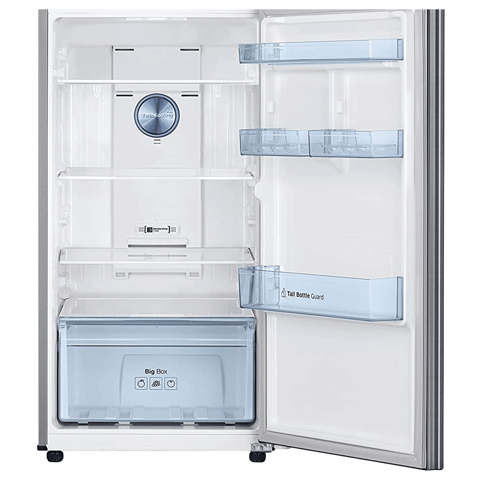 SAMSUNG 322 Litres 2 Star Frost Free Double Door Convertible Refrigerator with Twin Cooling Plus Technology (RT37C4522S8/HL, Elegant Inox)
