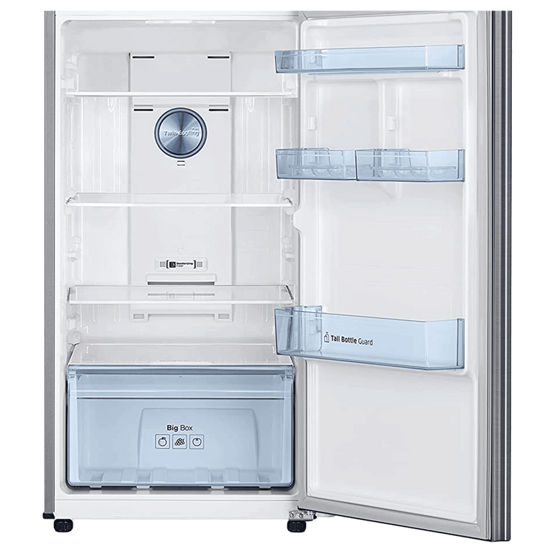 SAMSUNG 322 Litres 2 Star Frost Free Double Door Convertible Refrigerator with Twin Cooling Plus Technology (RT37C4522S8/HL, Elegant Inox)