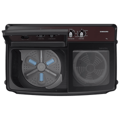 SAMSUNG 9 kg 5 Star Semi Automatic Washing Machine with Hexa Storm Pulsator (WT90B3560RB/TL, Dark Gray)