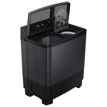 SAMSUNG 9 kg 5 Star Semi Automatic Washing Machine with Hexa Storm Pulsator (WT90B3560RB/TL, Dark Gray)