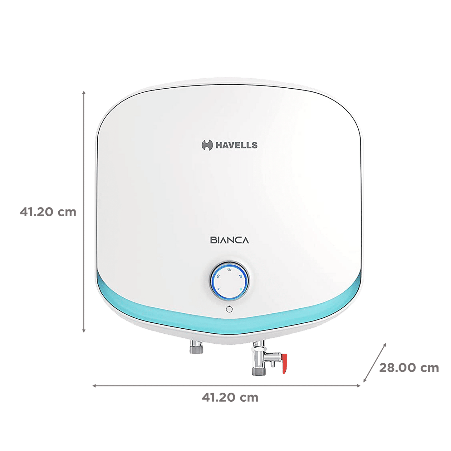 HAVELLS Bianca 10 Litre 5 Star Vertical Storage Geyser with Whirl Flow Technology (White & Blue)