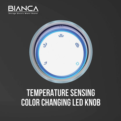 HAVELLS Bianca 10 Litre 5 Star Vertical Storage Geyser with Whirl Flow Technology (White & Blue)