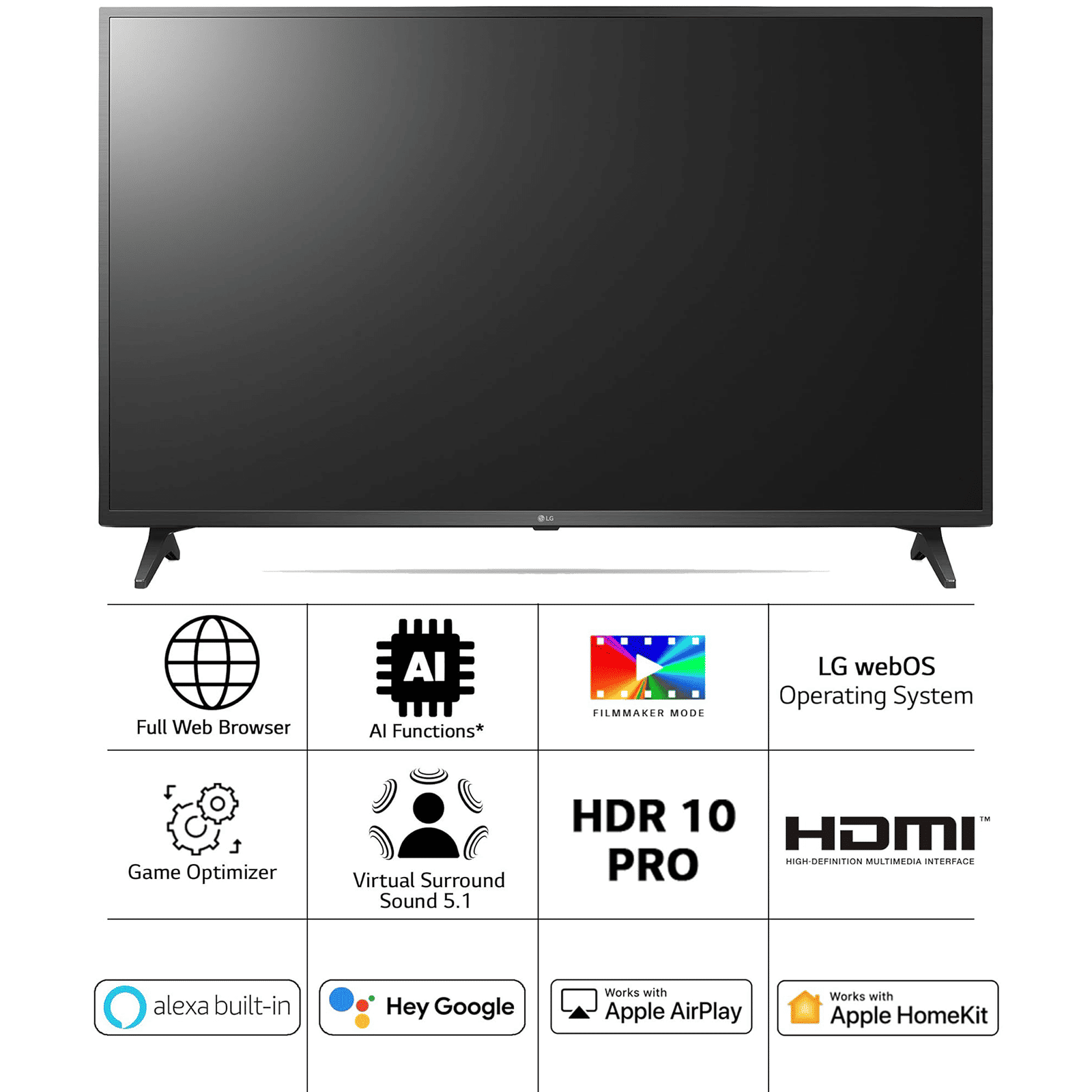 LG UQ7500 139.7 cm (55 inch) 4K Ultra HD LED WebOS TV with α5 Gen5 AI Processor (2022 model)