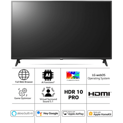 LG UQ7500 139.7 cm (55 inch) 4K Ultra HD LED WebOS TV with α5 Gen5 AI Processor (2022 model)
