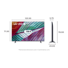 LG UR75 139 cm (55 inch) 4K Ultra HD LED WebOS TV with Gen5 AI Processor 4K