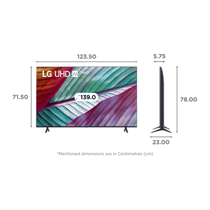 LG UR75 139 cm (55 inch) 4K Ultra HD LED WebOS TV with Gen5 AI Processor 4K