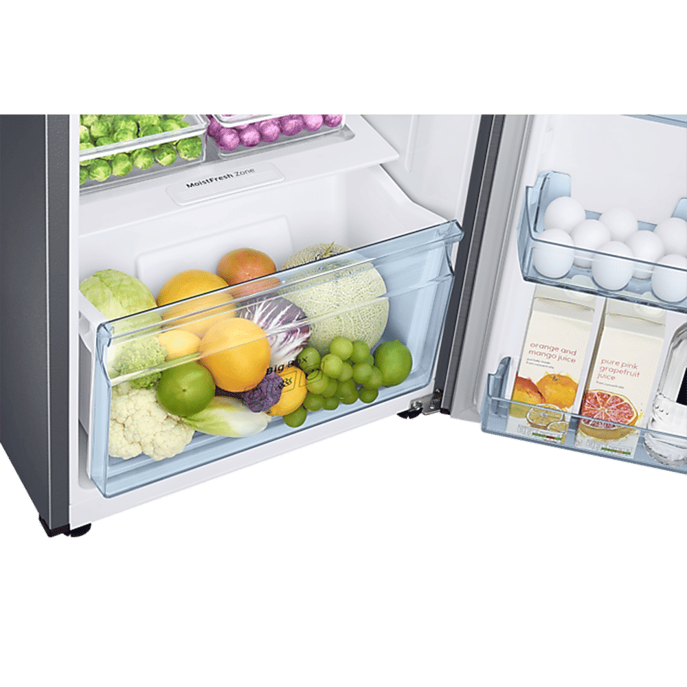 SAMSUNG 236 Litres 3 Star Frost Free Double Door Convertible Refrigerator with Anti Bacterial Gasket (RT28C3733S8/HL, Elegant Inox)