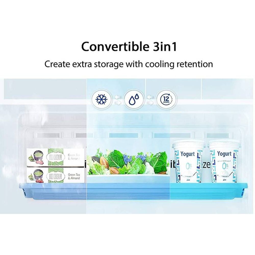SAMSUNG 236 Litres 3 Star Frost Free Double Door Convertible Refrigerator with Anti Bacterial Gasket (RT28C3733S8/HL, Elegant Inox)