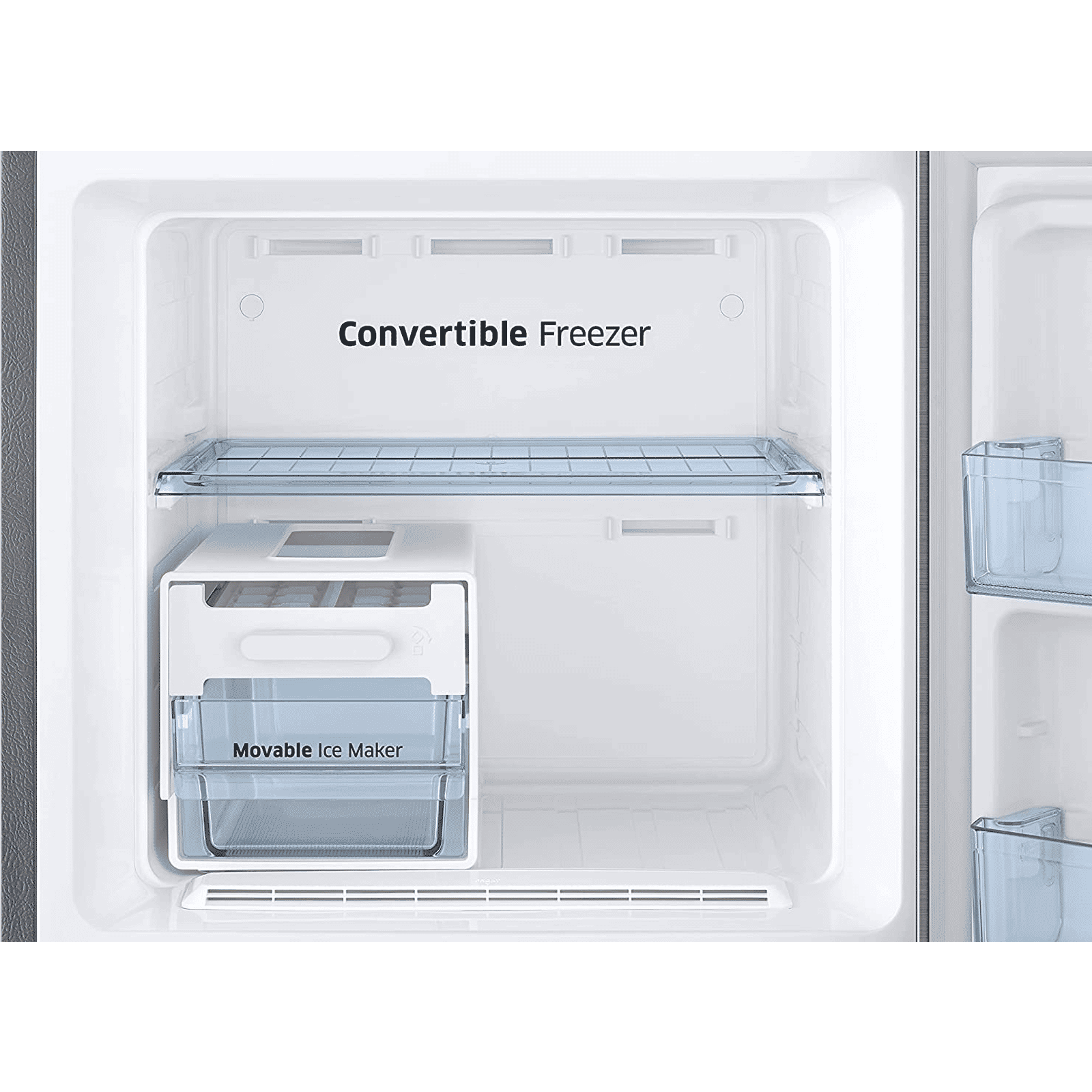 SAMSUNG 236 Litres 3 Star Frost Free Double Door Convertible Refrigerator with Anti Bacterial Gasket (RT28C3733S8/HL, Elegant Inox)