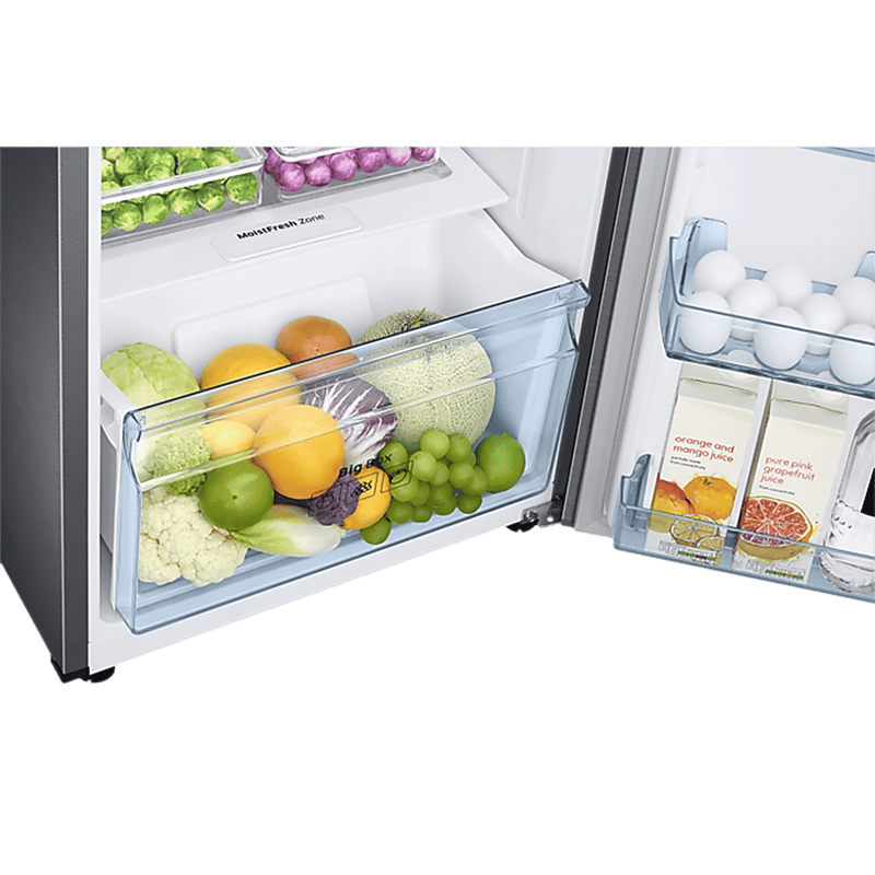 SAMSUNG 236 Litres 3 Star Frost Free Double Door Refrigerator with Stabilizer Free Operation (RT28C3053S8/HL, Elegant Inox)