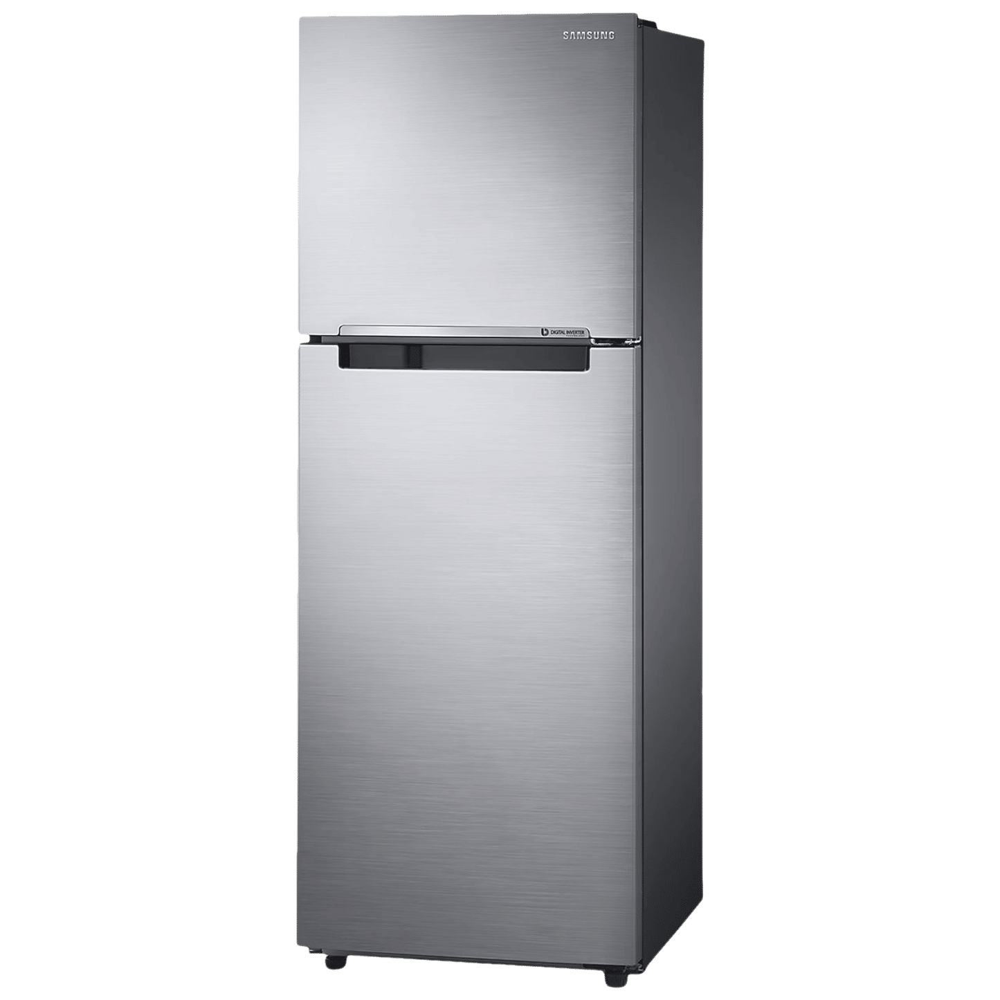 SAMSUNG 236 Litres 3 Star Frost Free Double Door Refrigerator with Stabilizer Free Operation (RT28C3053S8/HL, Elegant Inox)