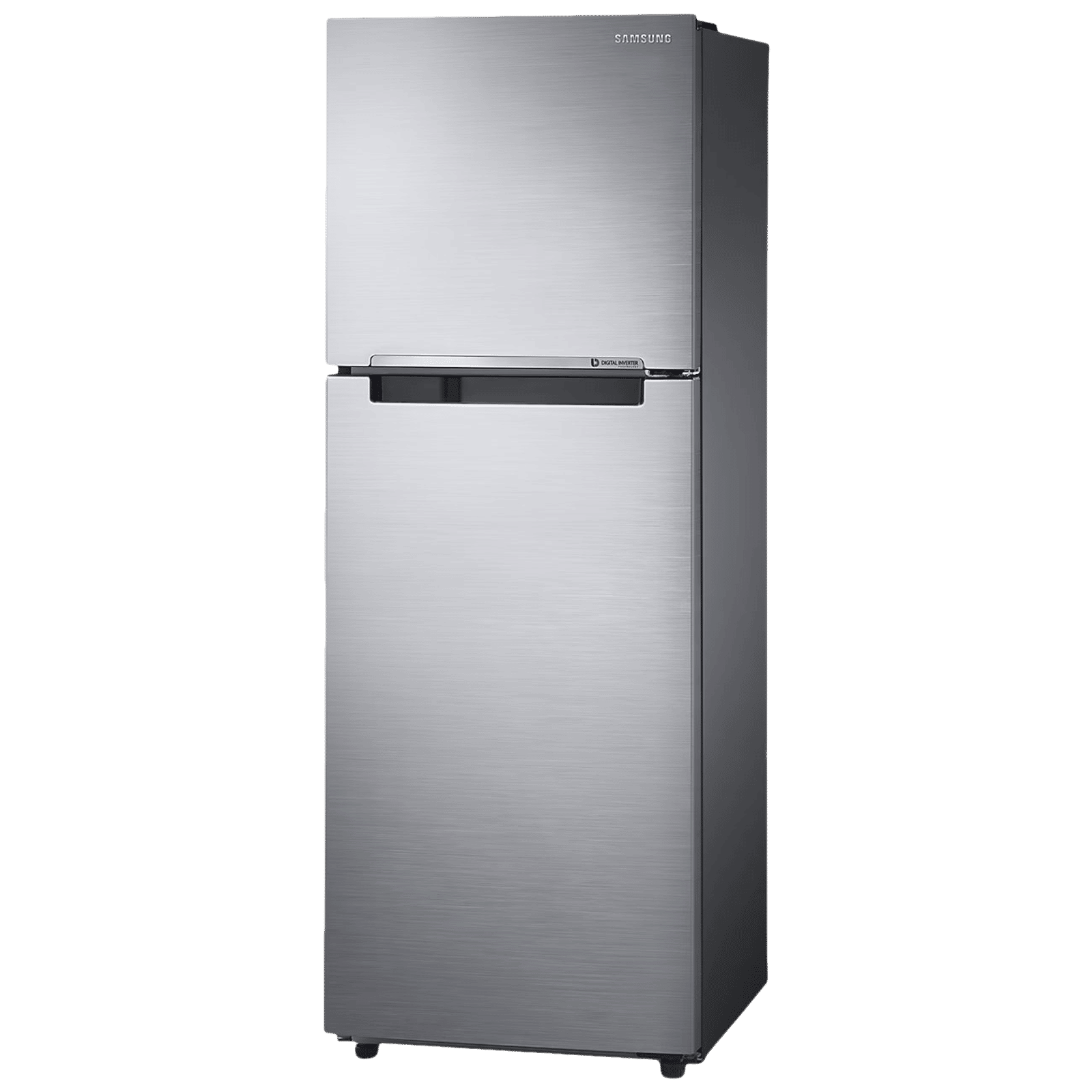 SAMSUNG 236 Litres 3 Star Frost Free Double Door Refrigerator with Stabilizer Free Operation (RT28C3053S8/HL, Elegant Inox)