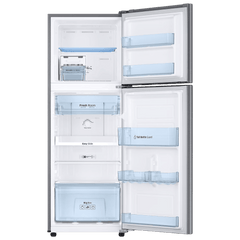 SAMSUNG 236 Litres 3 Star Frost Free Double Door Refrigerator with Stabilizer Free Operation (RT28C3053S8/HL, Elegant Inox)
