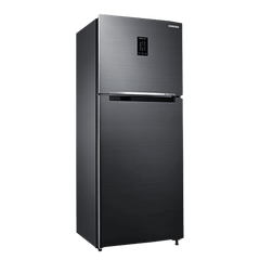 SAMSUNG 301 Litres 3 Star Frost Free Double Door Convertible Refrigerator with Stabilizer Free Operation (RT34C4523B1/HL, Black Matt)
