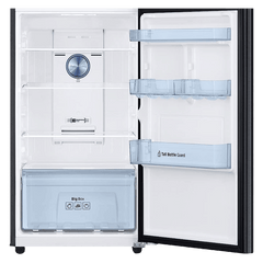SAMSUNG 301 Litres 3 Star Frost Free Double Door Convertible Refrigerator with Stabilizer Free Operation (RT34C4523B1/HL, Black Matt)