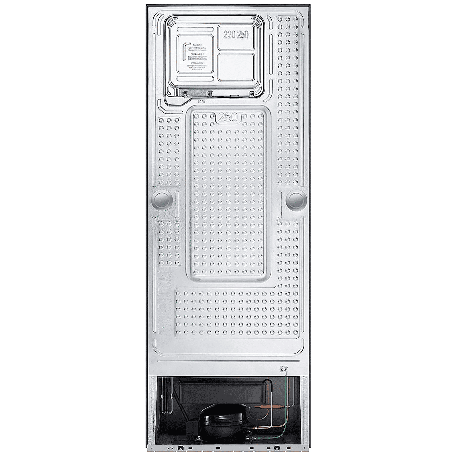 SAMSUNG 301 Litres 3 Star Frost Free Double Door Convertible Refrigerator with Stabilizer Free Operation (RT34C4523B1/HL, Black Matt)