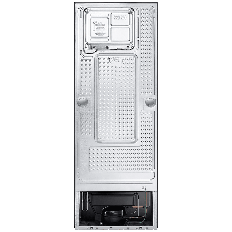 SAMSUNG 301 Litres 3 Star Frost Free Double Door Convertible Refrigerator with Stabilizer Free Operation (RT34C4523B1/HL, Black Matt)