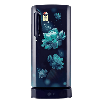 LG 185 Litres 3 Star Direct Cool Single Door Refrigerator with Antibacterial Gasket (GL-D201ABCD.BBCZEB, Blue Charm)
