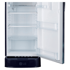 LG 185 Litres 3 Star Direct Cool Single Door Refrigerator with Antibacterial Gasket (GL-D201ABCD.BBCZEB, Blue Charm)