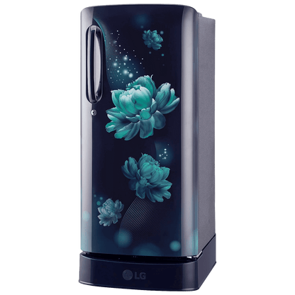LG 185 Litres 3 Star Direct Cool Single Door Refrigerator with Antibacterial Gasket (GL-D201ABCD.BBCZEB, Blue Charm)