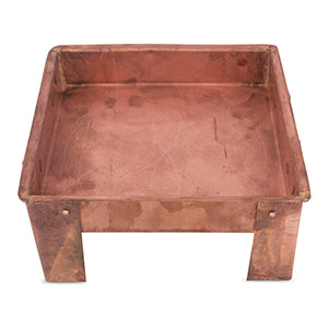 90T1 ALODIE - Havan Kund - Hawan Kund for Home Pure Copper Hawan Kund with Handle On Both Side for Yagya Havan Kund with Stand for Puja & Poojan Purpose Puja Havan Kund (6 Inches)