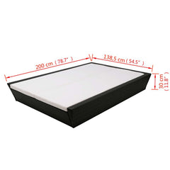 Adalberto Outdoor Poolside Sunbed With Cushion Daybed (Black/Brown)