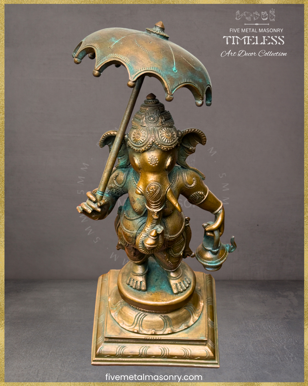 Mappillai Ganesha  Panchaloha Bronze Icon - 11"- Timeless Collection
