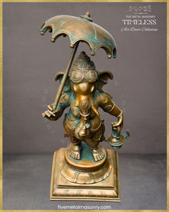 Mappillai Ganesha  Panchaloha Bronze Icon - 11"- Timeless Collection