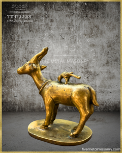 Mrga:Deer Panchaloha Bronze Icon - 5"- Timeless Collection