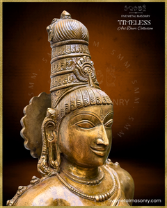 Parvati as Boga Shakti Panchaloha Bronze Icon - 21" - Timeless Collection