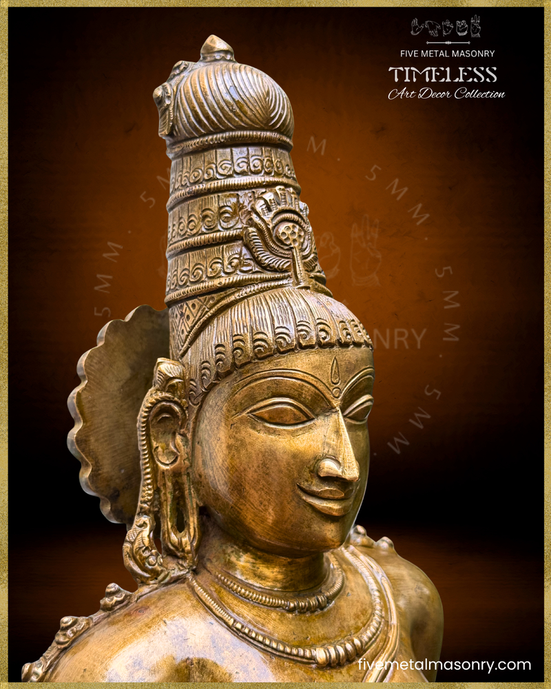 Parvati as Boga Shakti Panchaloha Bronze Icon - 21" - Timeless Collection