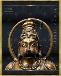 Hanuman Panchaloha Bronze Icon - 18"-  Masterpieces Collection