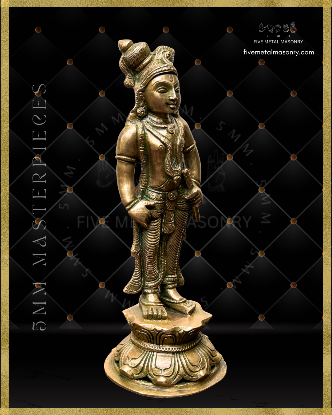 Krishna Panchaloha Bronze Icon - 8"-  Masterpieces Collection