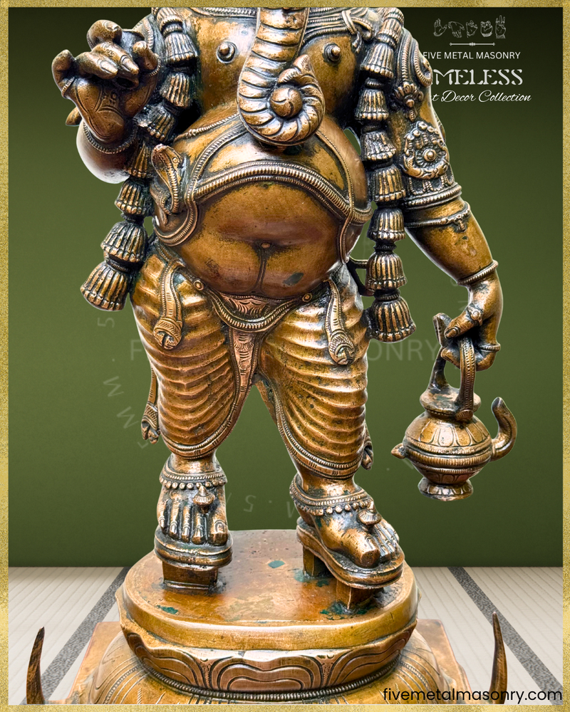 Mappillai Ganesha - Panchaloha Bronze Icon - 25"- Timeless Collection