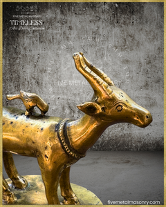 Mrga:Deer Panchaloha Bronze Icon - 5"- Timeless Collection