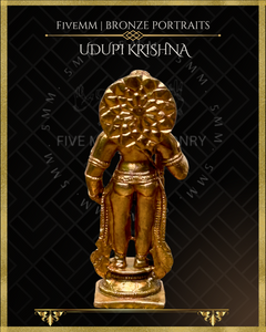 Udupi Krishna Panchaloha Bronze Icon - 3"- Polished finish