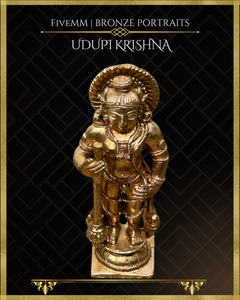 Udupi Krishna Panchaloha Bronze Icon - 3"- Polished finish