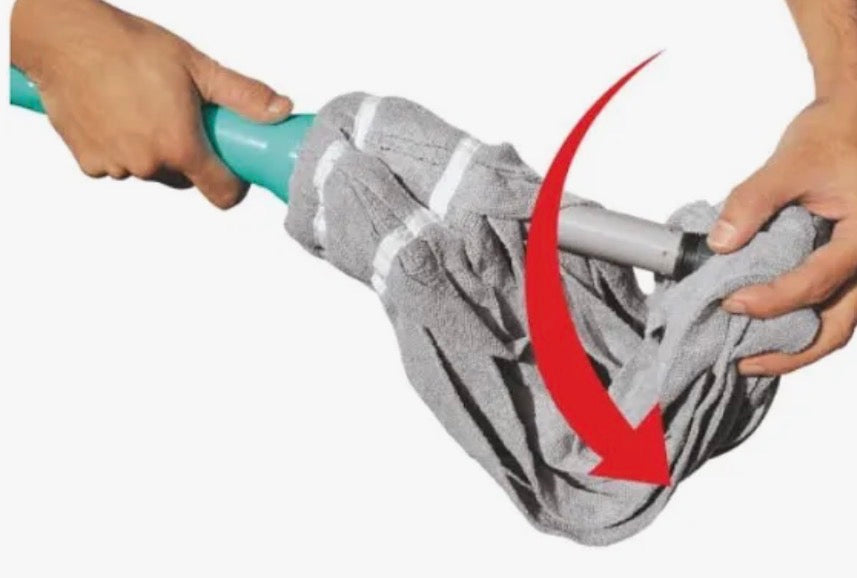 மில்டன் ட்விஸ்ட் மற்றும் ஸ்க்வீஸ் மைக்ரோஃபைபர் பிரீமியம் மாப் (அக்வால் கிரீன்) வழங்கும் ஸ்பாட்ஜீரோ 