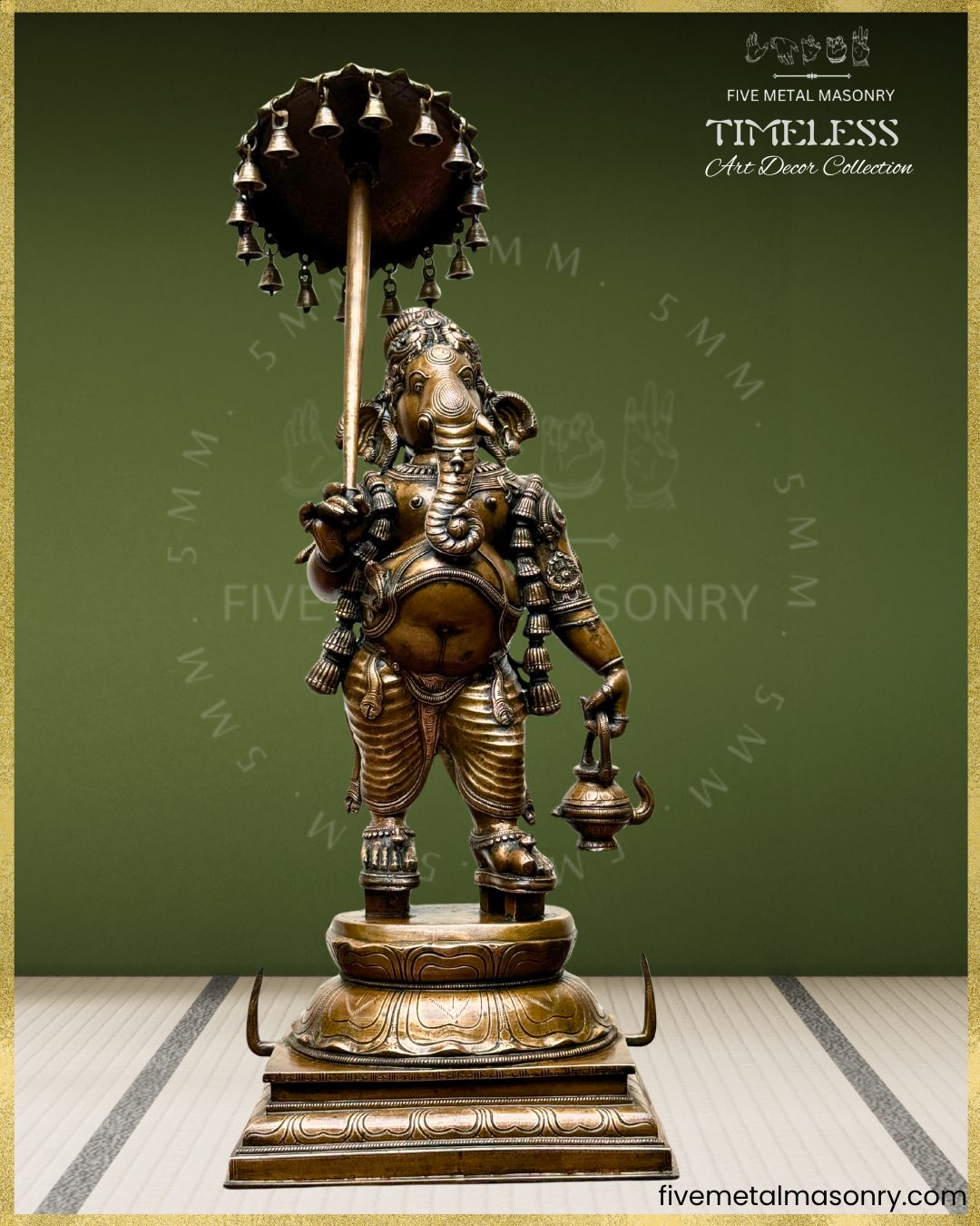 Mappillai Ganesha - Panchaloha Bronze Icon - 25"- Timeless Collection