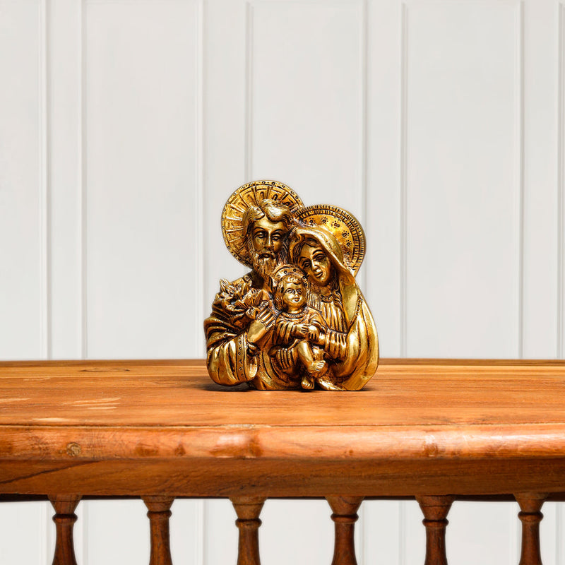 Brass Superfine God Jesus Family Idol (4.8 Inch)