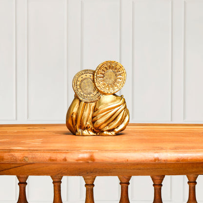 Brass Superfine God Jesus Family Idol (4.8 Inch)