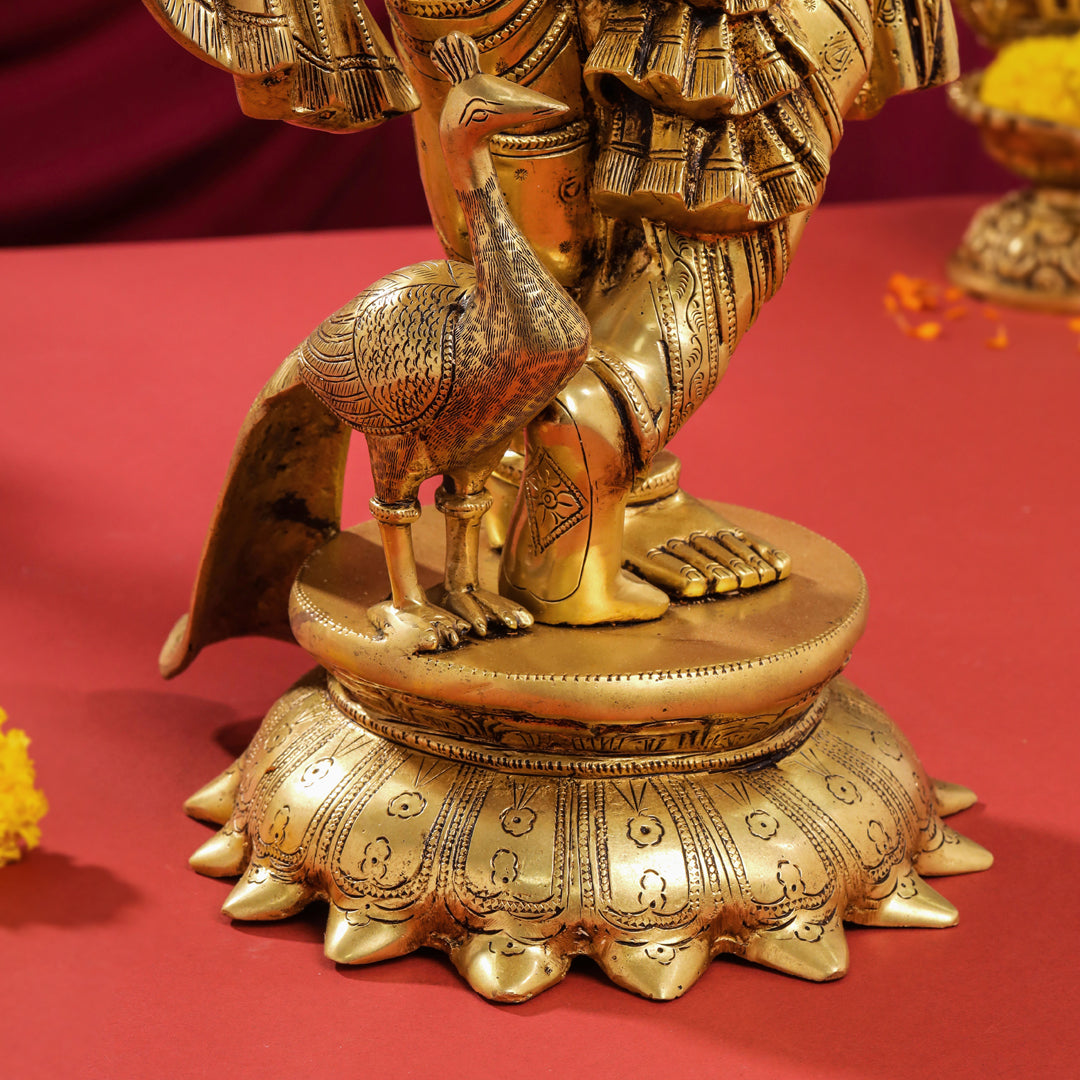 Brass Lord krishna Statue (24.5 Inch)
