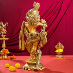Brass Lord krishna Statue (24.5 Inch)