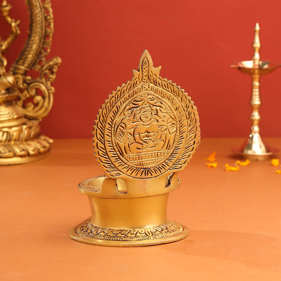 Brass Ashtalakshmi Diya (7 Inch)